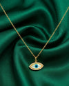 Priva Evil Eye Gold Pendant Necklace