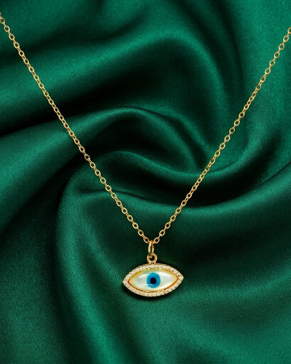 Priva Evil Eye Gold Pendant Necklace