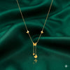 Priva Butterfly Drop Gold Necklace