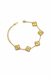 Saanvi Floral Gold-Plated Bracelet
