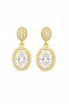 Priva Aurelia Halo Drop Earrings