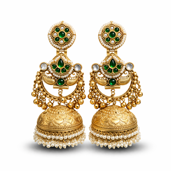 Priva ClassicEmerald Jhumka