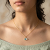 Priva Evil Eye Gold Pendant Necklace