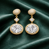 Priva Aurelia Halo Drop Earrings