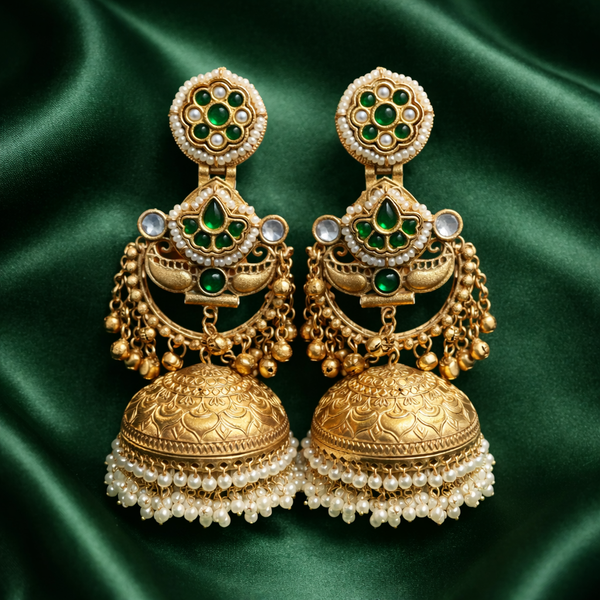 Priva ClassicEmerald Jhumka