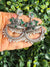 Oxidized Silver Green Stone & Pearl Ethnic Earrings | Chandbali Statement Jewelry