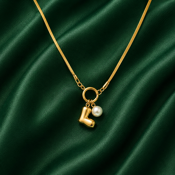 PrivaPearl Charm Gold Necklace