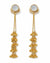 Priva White Moon Tassel Drops