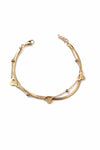 Priva Sweet Hear Bracelet with Snake chain