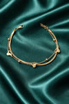 Priva Sweet Hear Bracelet with Snake chain