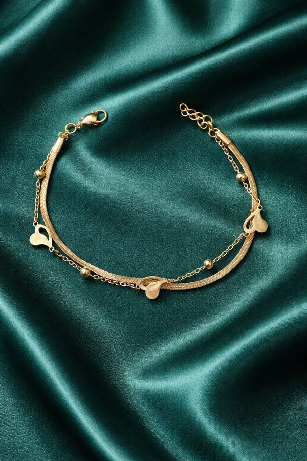Priva Sweet Hear Bracelet with Snake chain