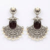 Chaand Saaj Earrings With Black Stone