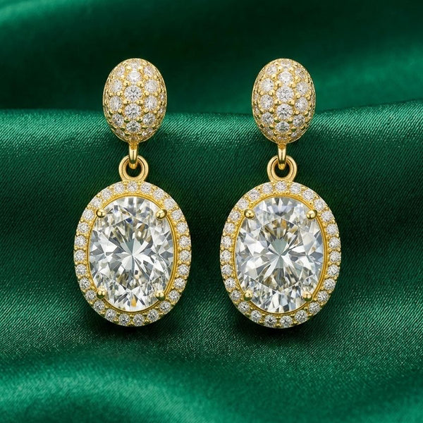 Priva Halo Drop Earrings