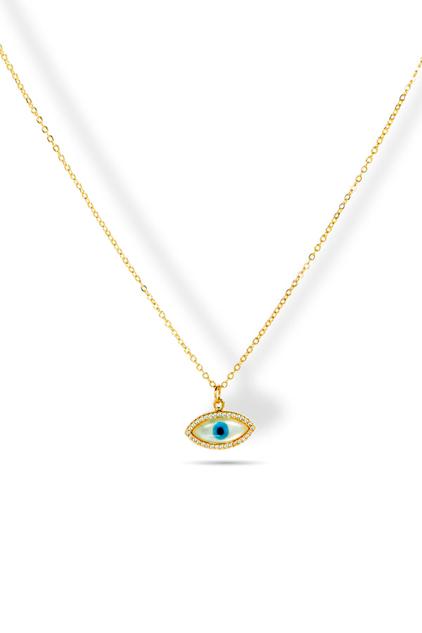 Priva Evil Eye Gold Pendant Necklace is