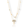 Priva Lotus Layered Gold Necklace