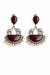 Meher Ruby Oxidised Earrings