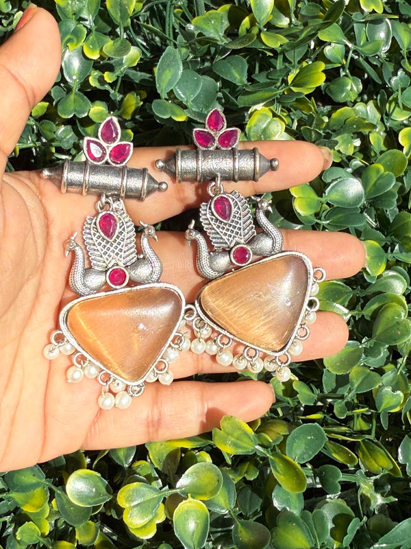 Meher Orange Earrings