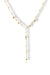 Y-Shape Gold Bead Drop Necklace for Women | Priva