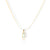 Rectangular Crystal Gold Pendant Necklace for Women | Priva