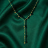 Y Lariat Gold Bead Drop Necklace for Women | Priva