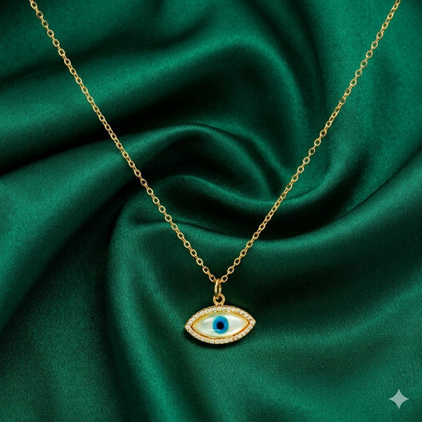 Priva Evil Eye Gold Pendant Necklace