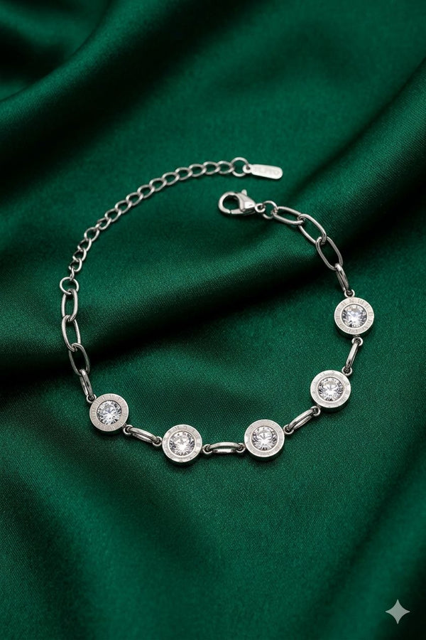 Priva Moon Crystal Anti-Tarnish Bracelet
