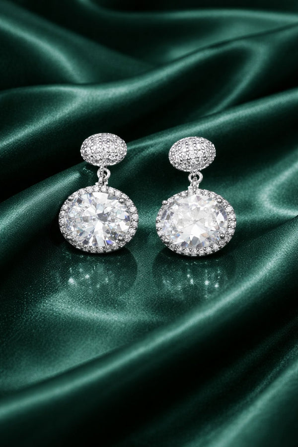 Priva Celeste Halo Drop Earrings