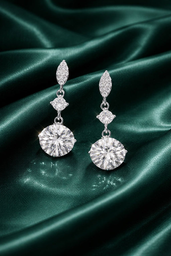 Priva Aurora Triple Drop Diamond Earrings