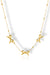 Priva Triple Bow Gold Necklace