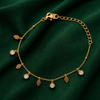 Priva Crystal Leaf Charm Bracelet