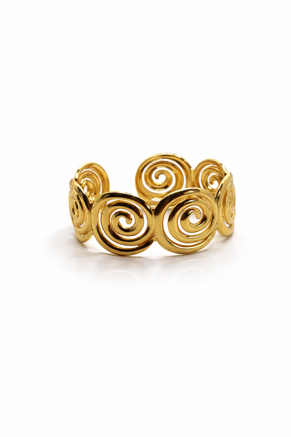 Priva Aurelia Spiral Gold Bracelet