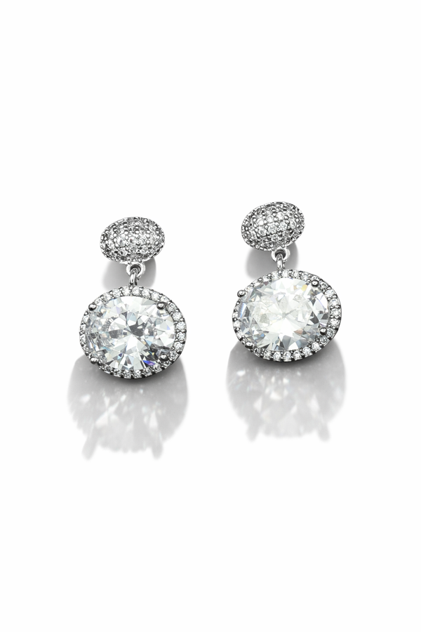 Priva Celeste Halo Drop Earrings