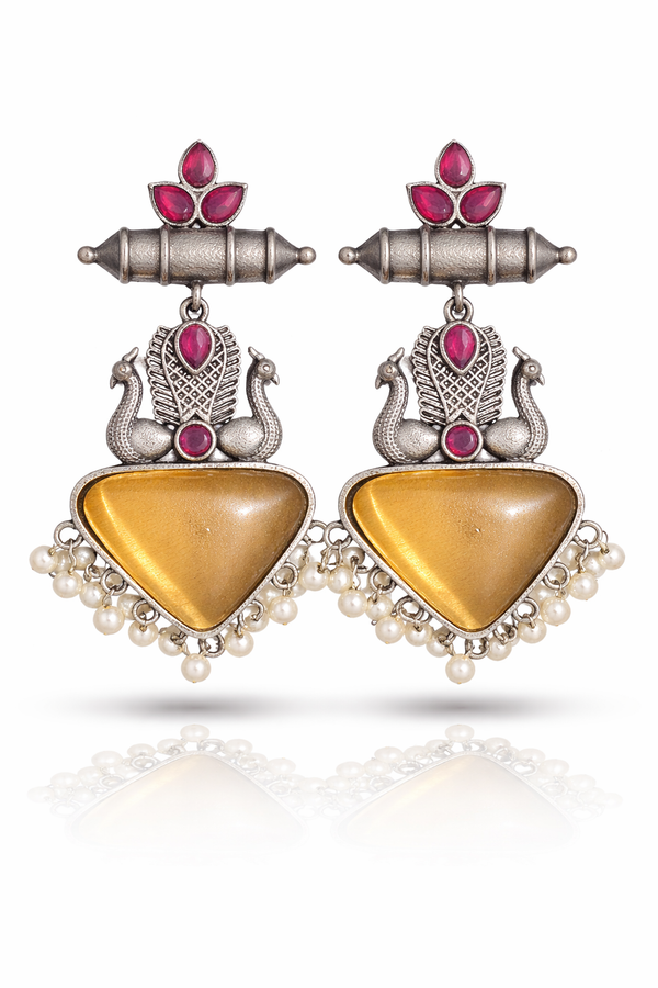 Meher Orange Earrings
