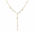 Y Lariat Gold Bead Drop Necklace for Women | Priva