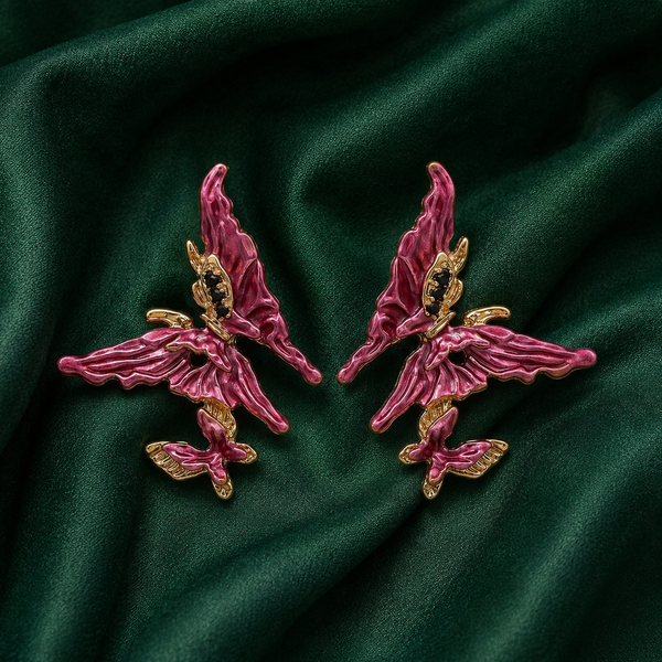 Angel Red Earrings