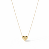 Priva Gold Puffy Heart Necklace