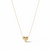 Priva Gold Puffy Heart Necklace