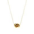 Priva Tiger Eye Gold Pendant Necklace