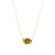 Priva Tiger Eye Gold Pendant Necklace