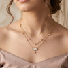 Priva Lotus Layered Gold Necklace