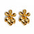 Priva Radiant Petal Gold-Plated Stud Earrings