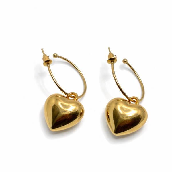 PrivaHeart Hoop Earrings