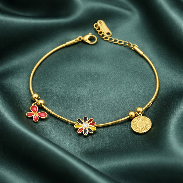 Priva Bloom Charm Anti- Tarnish Bracelet