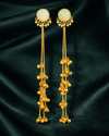 Priva White Moon Tassel Drops