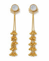 Priva White Moon Tassel Drops
