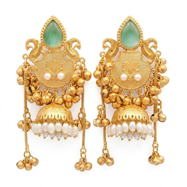 Priva Mor Pearl Kashmiri Earrings