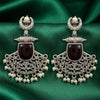 Chaand Saaj Earrings With Black Stone