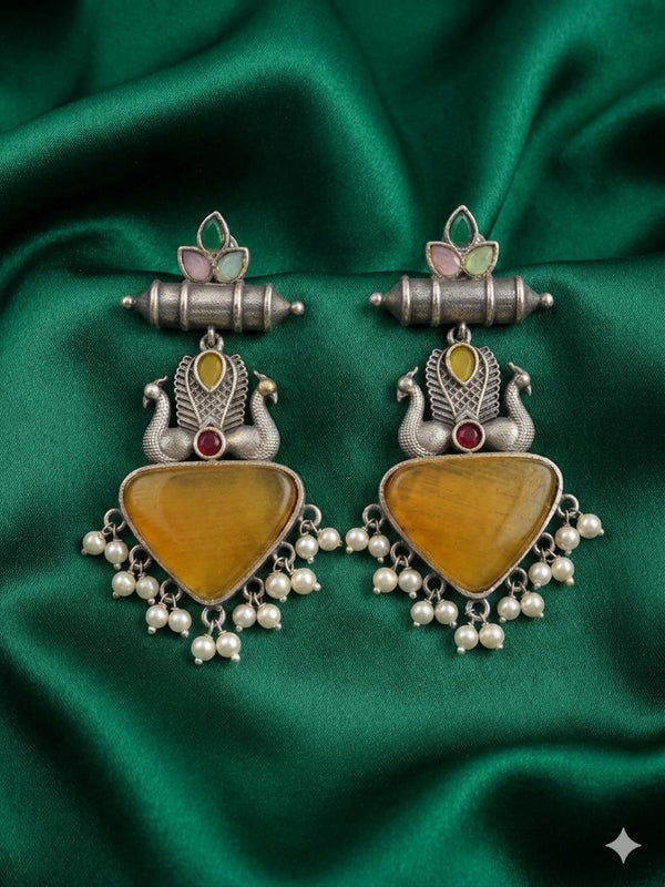 Meher Orange Earrings