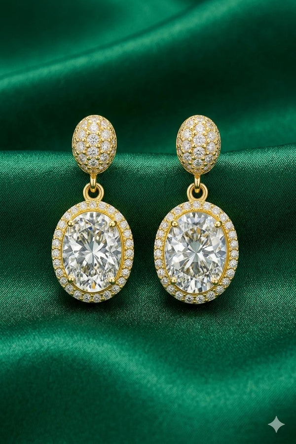 Priva Halo Drop Earrings