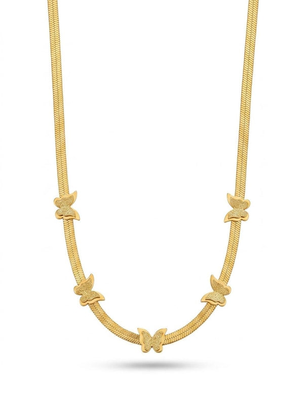 Priva Butterfly Gold Necklace